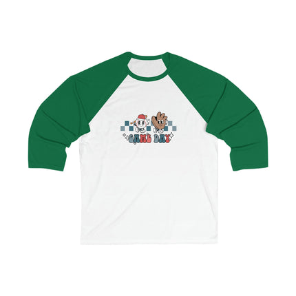Baseball 3/4 Sleeve Tee: Game Day Softball Mom Shirt