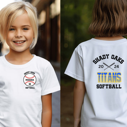 Custom Baseball Softball Team Shirt: Personalized Tournament Gift