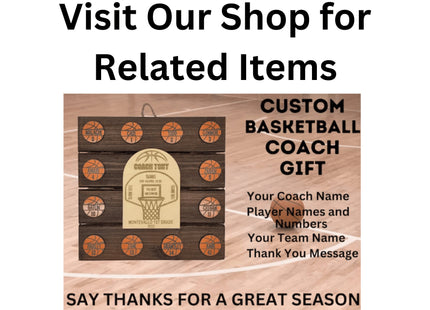 Personalized Basketball Tumbler: Engraved Leatherette 20 oz Coach Gift