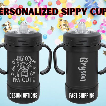 Personalized Toddler Sippy Cup: Engraved Insulated Baby Tumbler