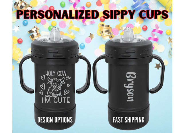 Personalized Toddler Sippy Cup: Engraved Insulated Baby Tumbler