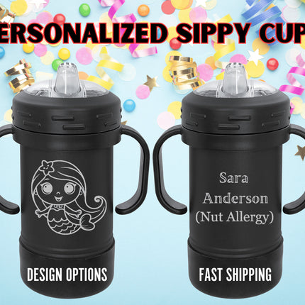 Personalized Toddler Sippy Cup: Engraved Insulated Baby Tumbler