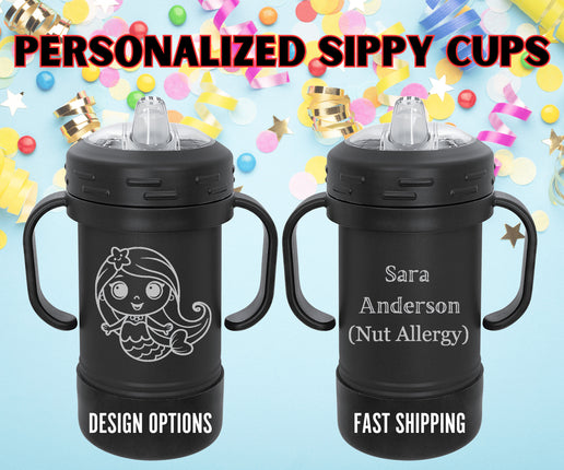 Personalized Toddler Sippy Cup: Engraved Insulated Baby Tumbler