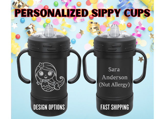 Personalized Toddler Sippy Cup: Engraved Insulated Baby Tumbler
