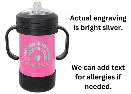 Personalized Toddler Sippy Cup: Engraved Insulated Baby Tumbler