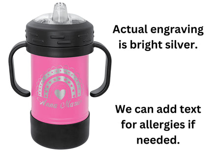 Personalized Toddler Sippy Cup: Engraved Insulated Baby Tumbler