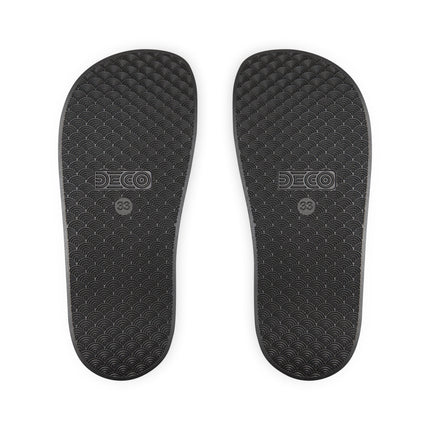 Personalized Youth Soccer Slides: Custom Name & Number Sandals
