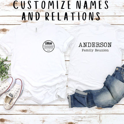 Custom Family Reunion T-Shirt: Personalized Group Matching Shirt