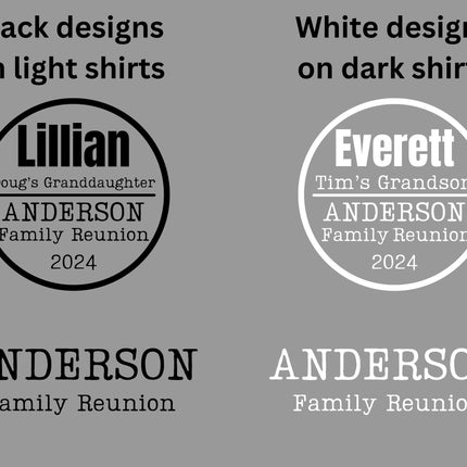 Custom Family Reunion T-Shirt: Personalized Group Matching Shirt