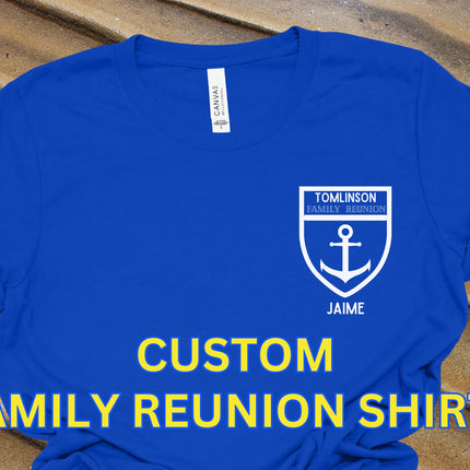 Custom Family Reunion T-Shirt: Personalized Group Matching Shirts