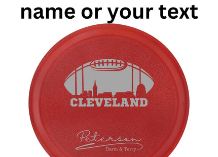 Cleveland Football Cake Pan: Personalized Aluminum Baking Tin with Lid