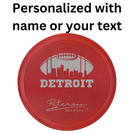 Personalized Detroit Football Cake Pan & Pie Tin – Custom Powder-Coated Aluminum Baking Gift for Fans