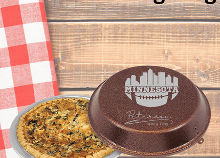 Personalized Minnesota Football Cake Pan: Engraved Aluminum Baking Gift