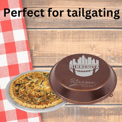 Personalized Minnesota Football Cake Pan: Engraved Aluminum Baking Gift