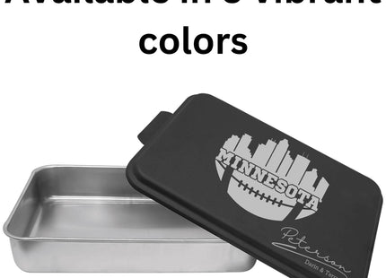 Personalized Minnesota Football Cake Pan: Engraved Aluminum Baking Gift