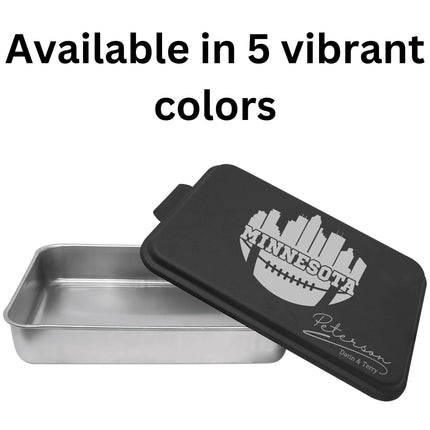 Personalized Minnesota Football Cake Pan: Engraved Aluminum Baking Gift