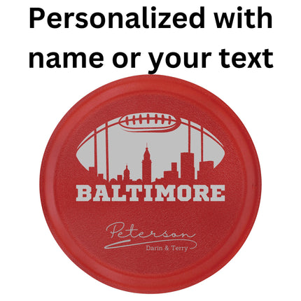 Personalized Baltimore Football Cake Pan: Engraved Aluminum Baking Tin