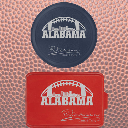 Personalized Alabama Football Cake Pan & Pie Tin – Custom Powder-Coated Aluminum Baking Gift for Fans
