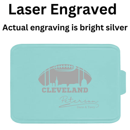 Cleveland Football Cake Pan: Personalized Aluminum Baking Tin with Lid