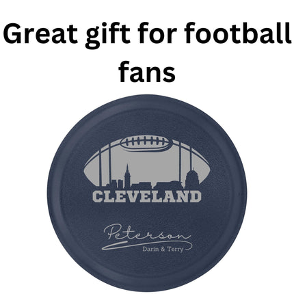 Cleveland Football Cake Pan: Personalized Aluminum Baking Tin with Lid