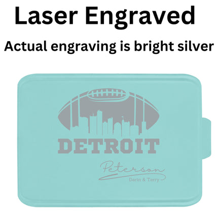 Personalized Detroit Football Cake Pan & Pie Tin – Custom Powder-Coated Aluminum Baking Gift for Fans