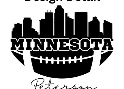 Personalized Minnesota Football Cake Pan: Engraved Aluminum Baking Gift
