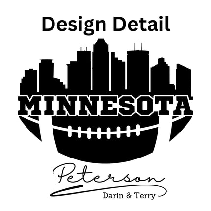 Personalized Minnesota Football Cake Pan: Engraved Aluminum Baking Gift