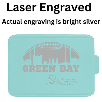Green Bay Football Cake Pan: Personalized Aluminum Baking Tin with Lid