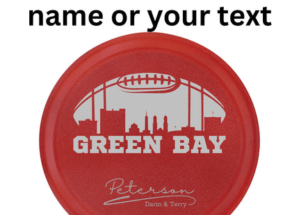 Green Bay Football Cake Pan: Personalized Aluminum Baking Tin with Lid