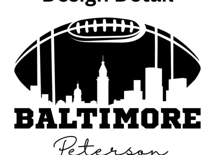 Personalized Baltimore Football Cake Pan: Engraved Aluminum Baking Tin