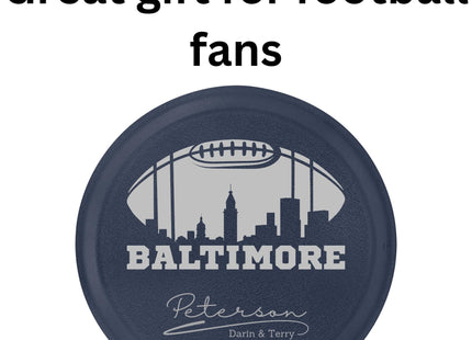 Personalized Baltimore Football Cake Pan: Engraved Aluminum Baking Tin