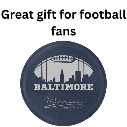 Personalized Baltimore Football Cake Pan: Engraved Aluminum Baking Tin