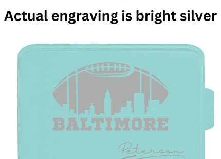 Personalized Baltimore Football Cake Pan: Engraved Aluminum Baking Tin