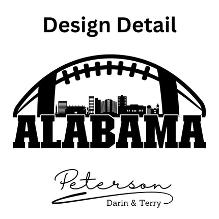 Personalized Alabama Football Cake Pan & Pie Tin – Custom Powder-Coated Aluminum Baking Gift for Fans