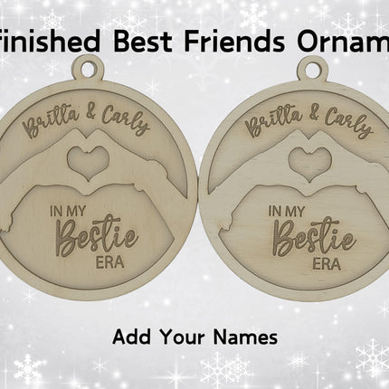 Best Friends Personalized Holiday Ornament Kit | DIY Besties Craft Set | Friends Christmas Party | Kids Art Painting | Eras Crafting Fun