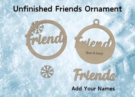 Personalized Holiday Ornament Kit: DIY Wood Craft Set