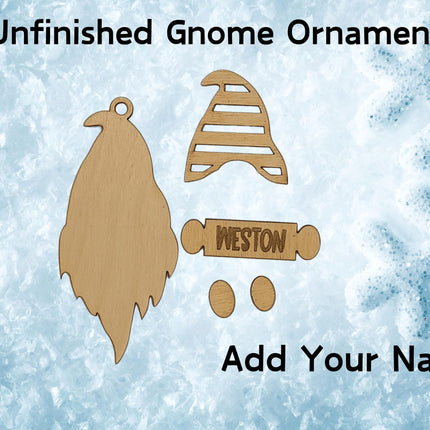 Personalized Holiday Ornament Kit: DIY Baltic Birch Craft Set