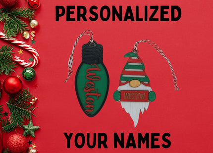 Personalized Holiday Ornament Kit: DIY Baltic Birch Craft Set
