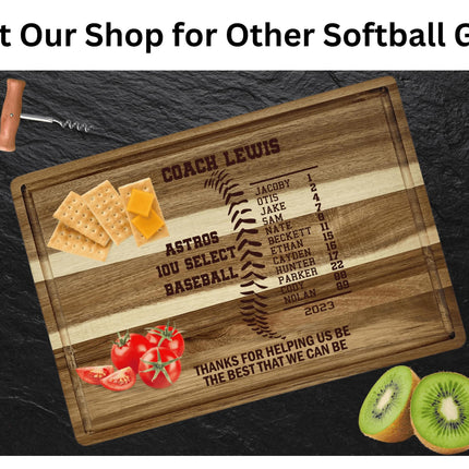 Personalized Softball Coach Plaque: Team Photo Keepsake, End of Season Gift