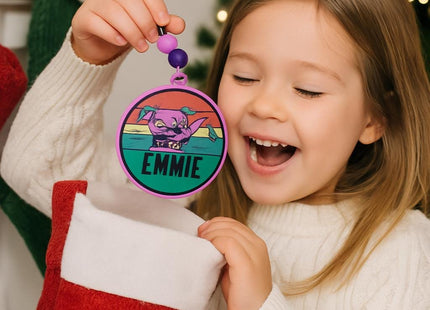 Personalized Axolotl Ornament: Hand-Painted Christmas Tree Decoration