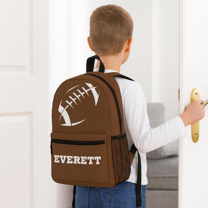 Personalized Football Backpack: Kids Sports School Bag