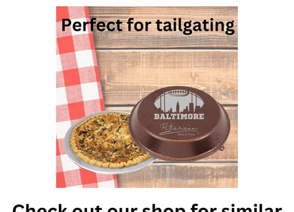 Personalized Baltimore Football Cutting Board: Acacia Wood Super Bowl Decor