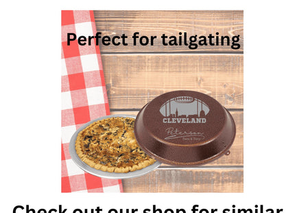 Personalized Cleveland Football Cutting Board: Acacia Wood Super Bowl Decor