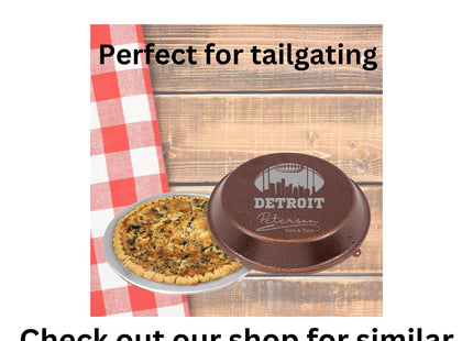 Personalized Detroit Football Cutting Board: Engraved Acacia Wood Serving Tray