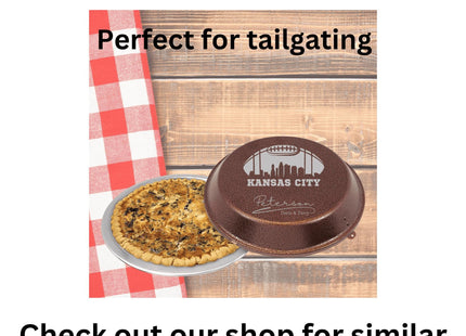 Personalized Kansas City Football Cutting Board: Engraved Acacia Wood Super Bowl Decor