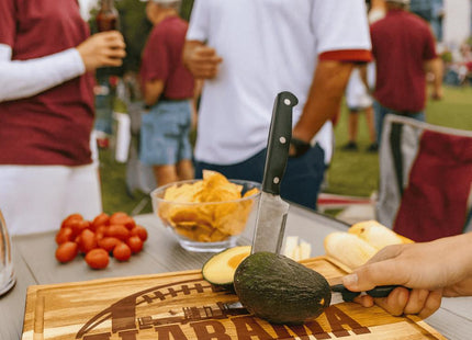 Alabama Custom Cutting Board – Personalized Wood Football Team Gift, Laser Engraved State Pride Serving Board, Tailgate Kitchen Decor