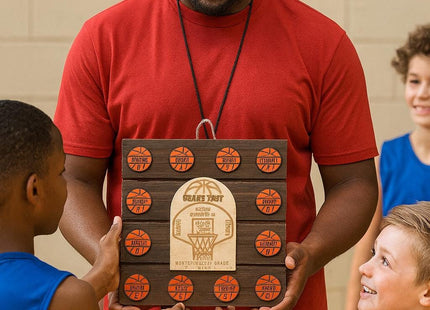 Personalized Basketball Coach Plaque: Custom Team Award, End of Season Gift