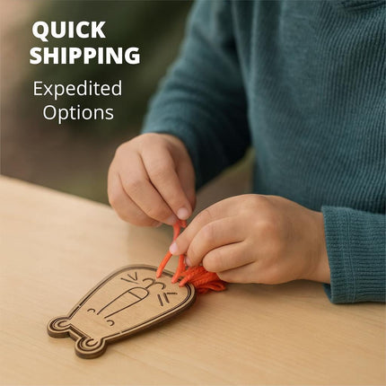 DIY Mermaid or Lion Yarn Craft Kit: Kids Art Activity, Handmade in USA