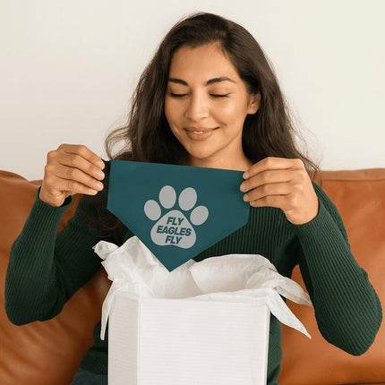 Philadelphia Football Dog Bandana Collar – Fly Eagles Fly Pet Accessory | Adjustable Gameday Dog Collar | Football Gift for Dog Lovers