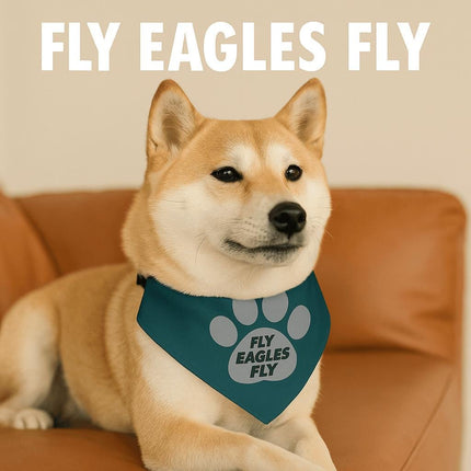 Philadelphia Football Dog Bandana Collar – Fly Eagles Fly Pet Accessory | Adjustable Gameday Dog Collar | Football Gift for Dog Lovers